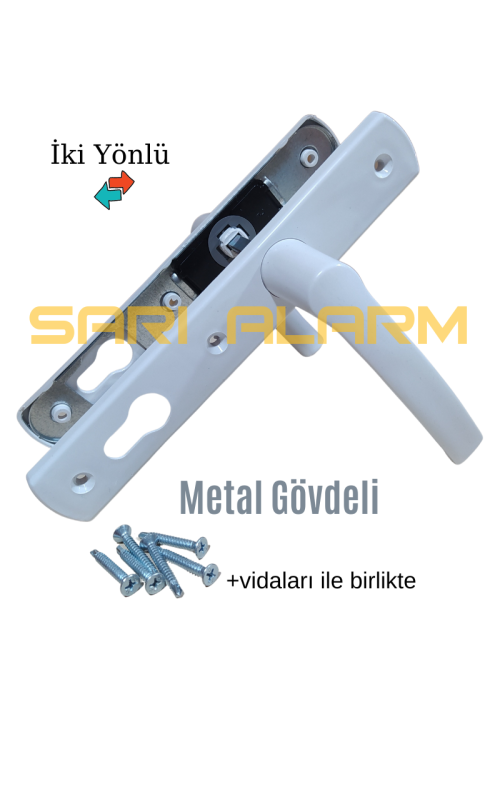 Pimapen Pvc Kapı Kolu Takım -Metal Gövdeli Plastik-  (Küçük Vidalı)