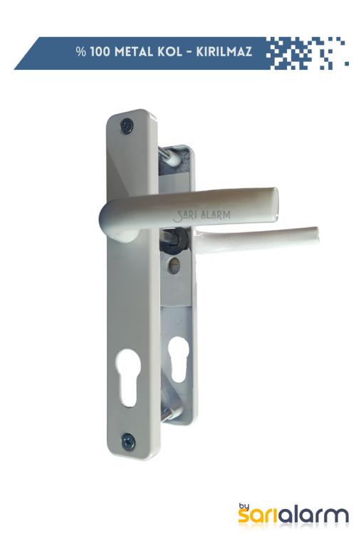 Pvc ( Pimapen ) Kapı Kolu Yale Beyaz ( Metal )