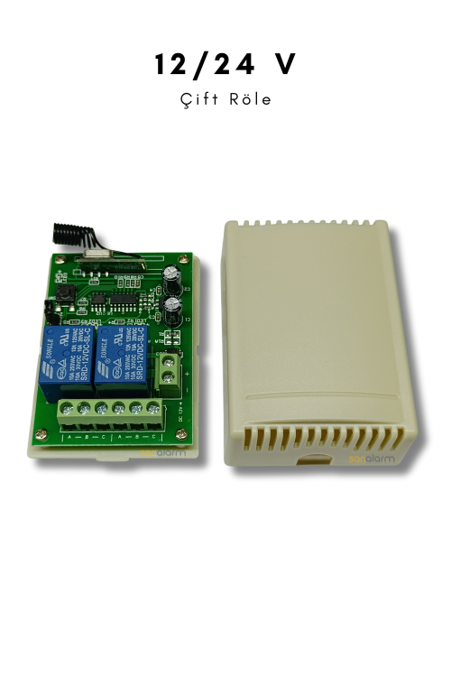 Alternative view of 2 Kanallı Dc Alıcı 12v için -  2 Kumanda Hediyeli - 433mhz