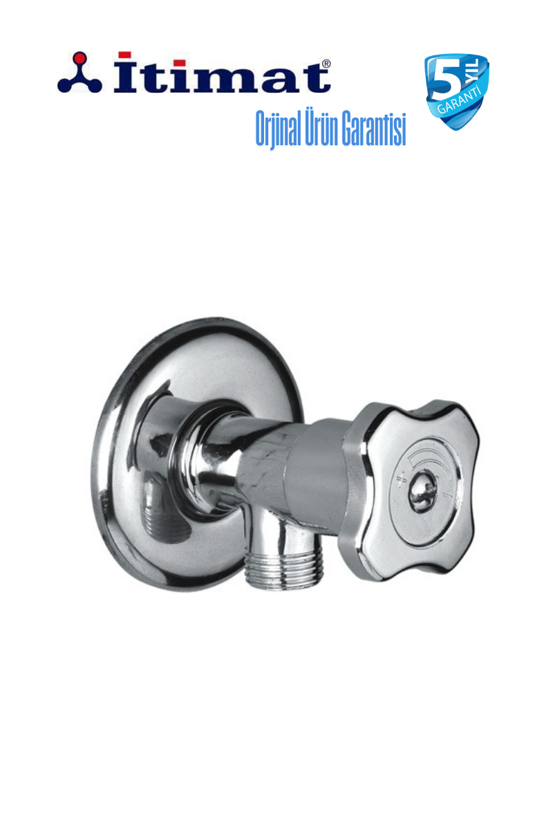 İtimat 119 Yonca Krom Renkli Ara Musluk