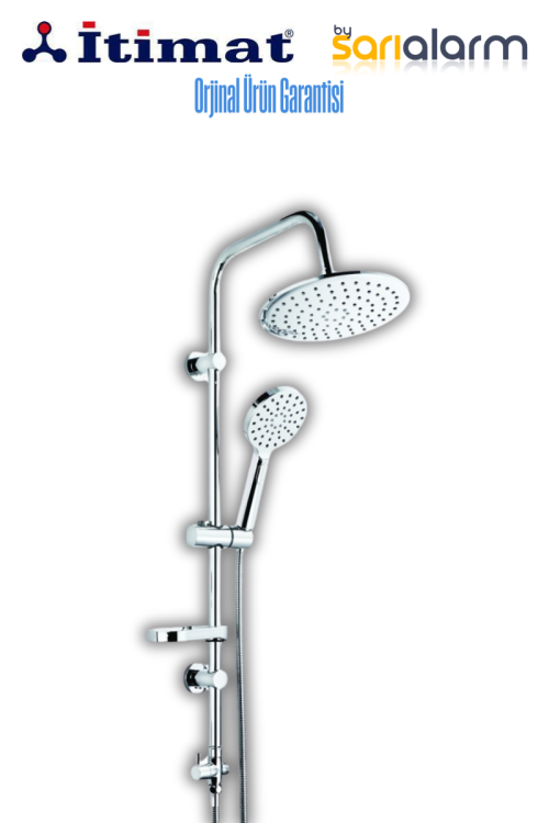İtimat 401d Omega Çift Başlı Sürgülü Duş Takımı