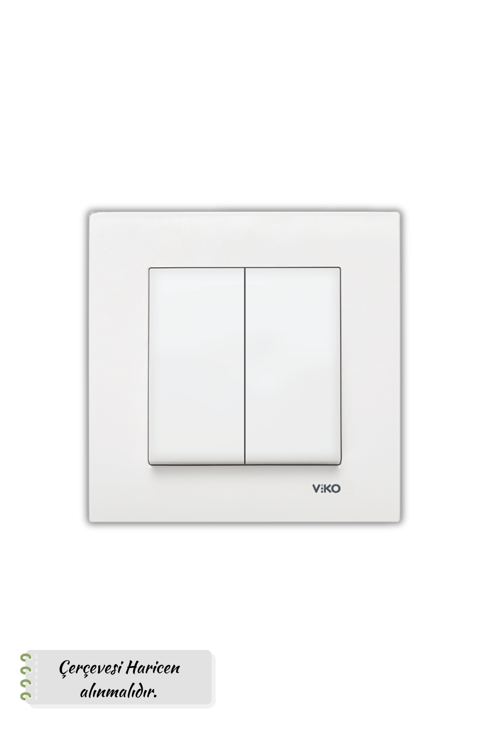 Viko Karre Modeli Çiftli Anahtar ( Komütatör )