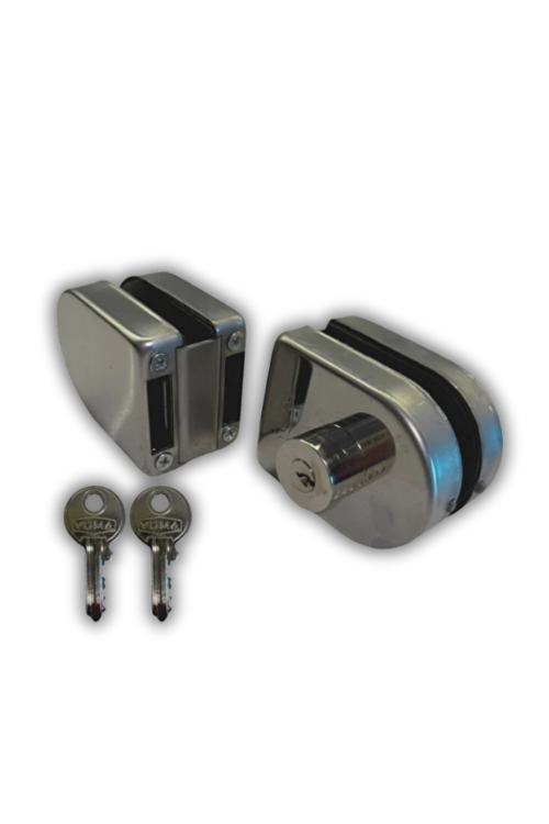 Yuma Çift Kanatlı Cam Kapı Kilidi