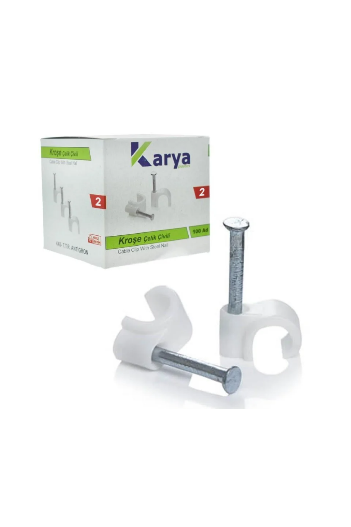 Kroşe Çelik Çivili No:2 100'lü kutu