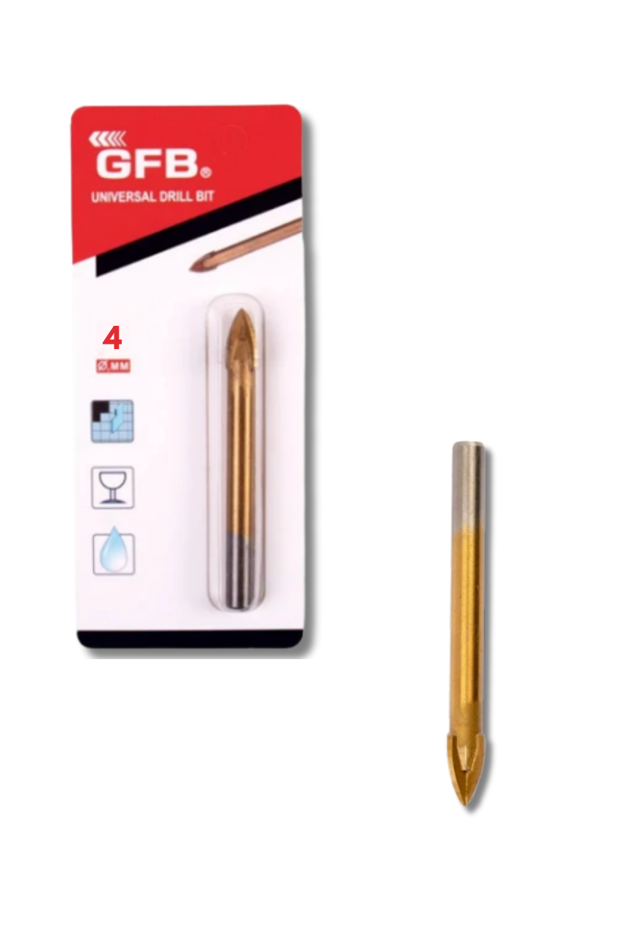 4 mm Seramik & Cam Delici Matkap Ucu- Mermer, Porselen ve Fayans Delme Ucu