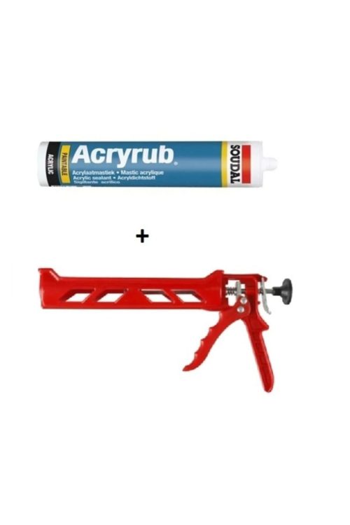 Acryrub Silikonize Mastik 500 Grm. Kahverengi Plastik Silikon Tabancası