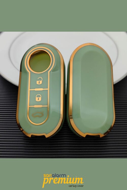 Alternative view of Premium Fiat Doblo Ducato Punto 500 Anahtar Kabı Kılıfı Yeşil