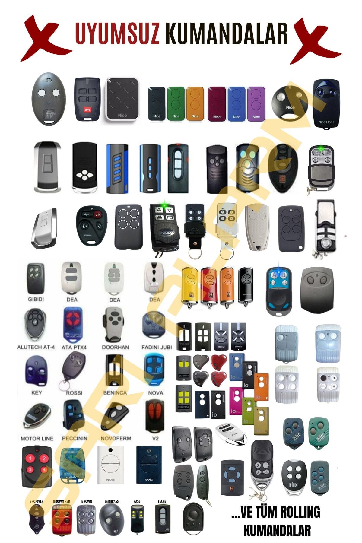 Wicom Uk-44 Universal Garaj Kepenk Bariyer Otopark Kumandası St Işlemcili 10 Adet - Görsel 3