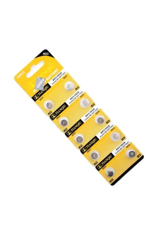 Alternative view of Tıanqıu Ag3 Lr41 Alkalin Saat Pili 10lu Paket