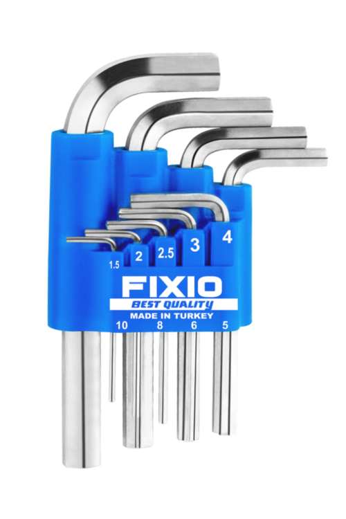 Fixio Kısa Allen Anahtar Takımı 9 Parça