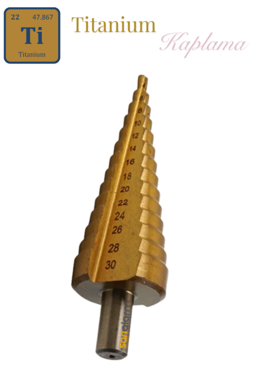 Alternative view of Gfb Kademeli Matkap Ucu 6-32 mm Sarı Titanyum Kozalak