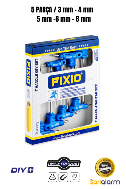 Alternative view of Fixio T Allen Anahtar Seti 5 Parça