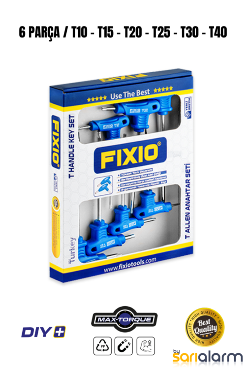 Alternative view of Fixio T Torx Anahtar Seti 6 Parça