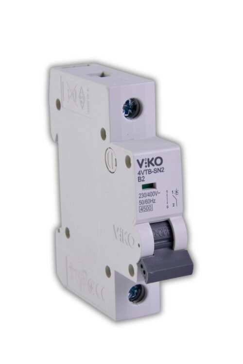 Viko 4VTB-1B02 Otomatik Kombi Sigortası 4,5kA B Tipi 1 Kutup 02A