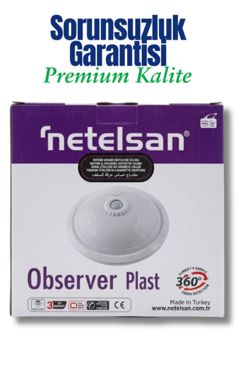 Alternative view of Netelsan Sensörlü Tavan Armatürü 360°