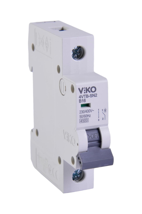 Viko 4VTB-1B20 Otomatik Sigorta 4,5kA, B Tipi, 1 Kutup, 20A