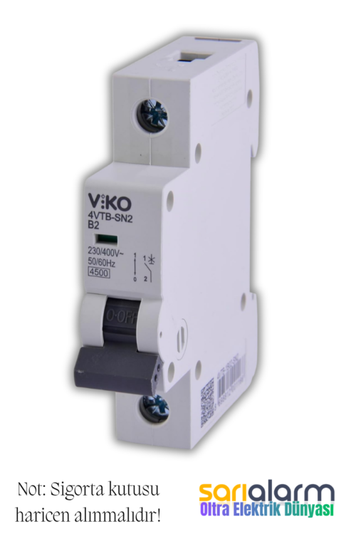 Alternative view of Viko 4VTB-1B02 Otomatik Sigorta 4,5kA B Tipi 1 Kutup 02A