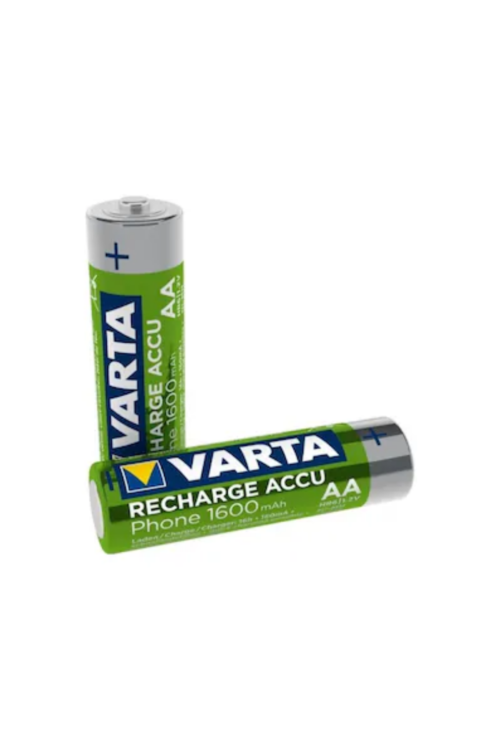 Varta AA 1600mAh 1.2V Ni-MH Şarj Edilebilir Telsiz Telefon Pili (2'li Paket)