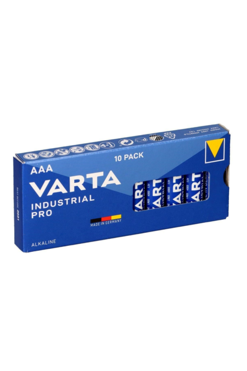 Alternative view of Varta
  Alkalin Indistrual Pro AAA 10'lü Kalem Pil
