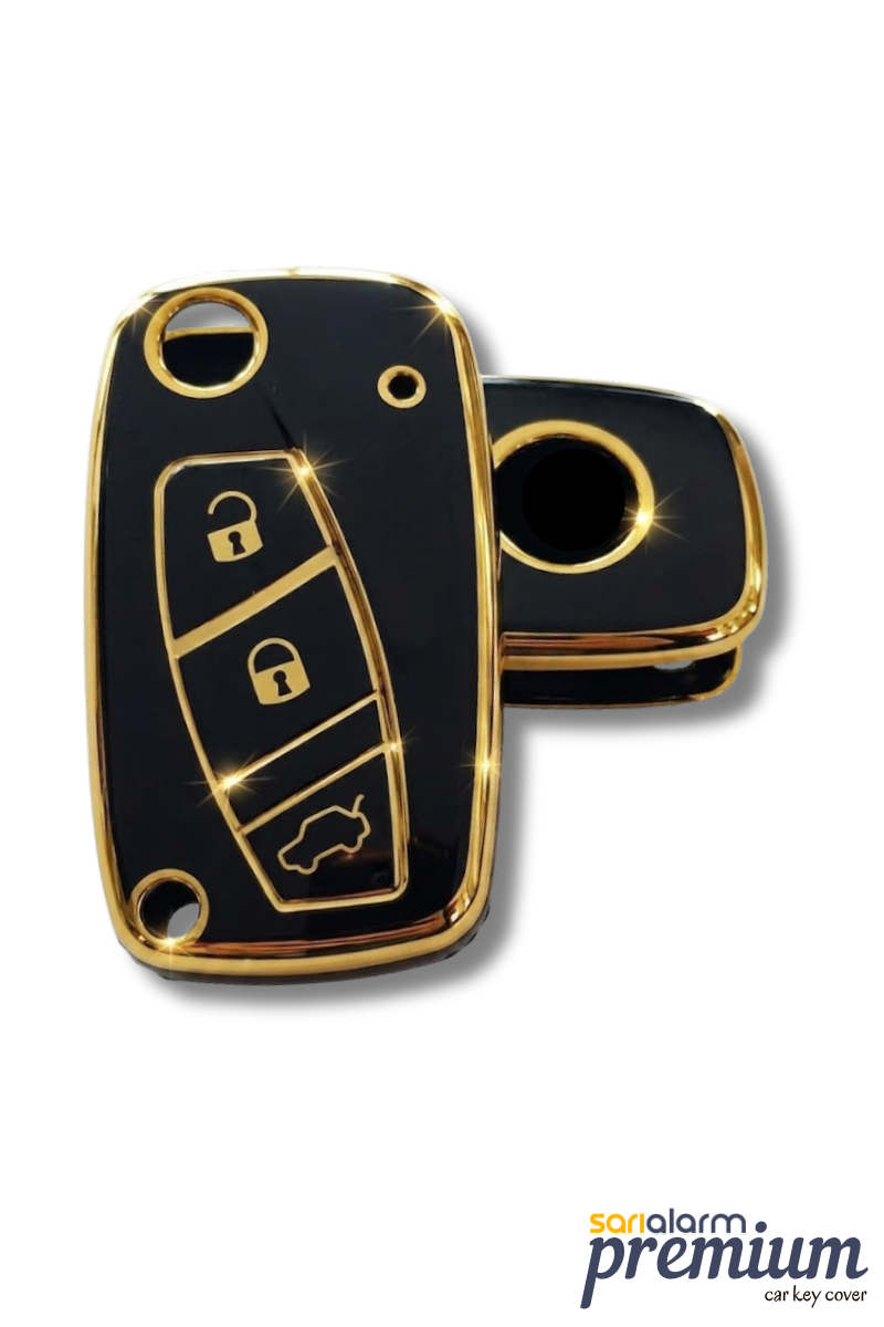 Fiat Fiorino ( Bipper , Nemo ) Linea, Ducato, Boxer, Jumper Sustalı Siyah Oto Anahtar Kumanda Kılıfı - Görsel 2