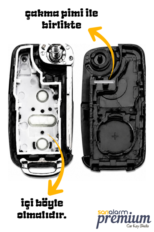 Alternative view of Volkswagen Uds Tip Kumanda Kabı Kasası 2 Buton