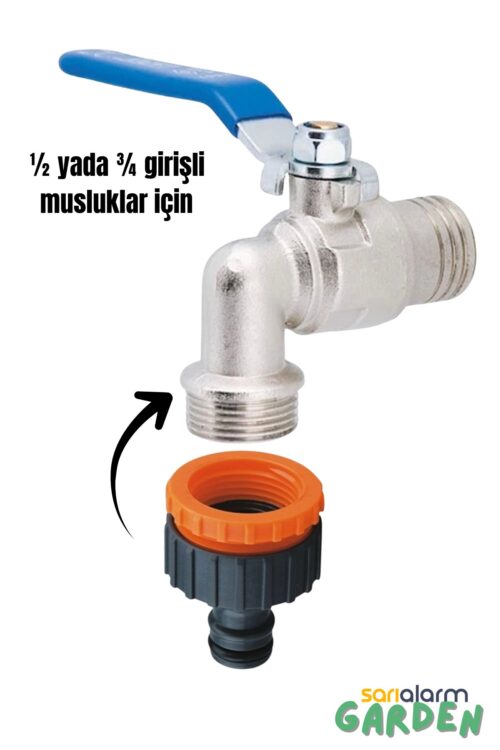 Alternative view of Hortum Musluk Bağlantı Adaptörü (1/2" - 3/4")