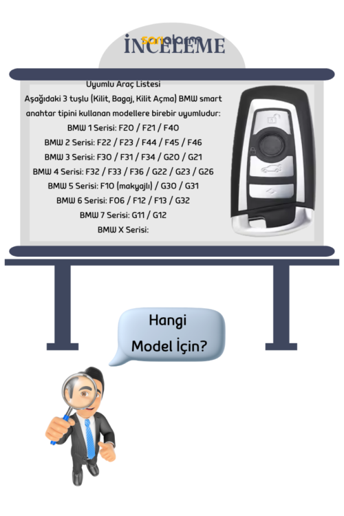 Alternative view of Bmw Siyah Anahtar Kılıfı Silikon