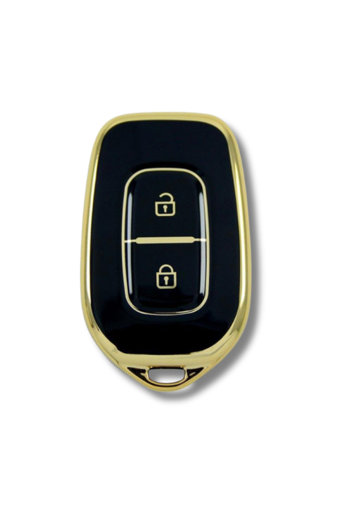 Renault Symbol 12-18 Dacia Sandero 2 Buton Siyah Oto Anahtar Kumanda Kabı Kılıfı