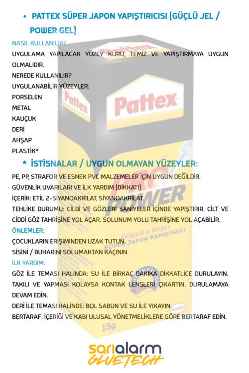 Alternative view of Pattex Pro Power 15 gr Süper Japon Yapıştırıcı