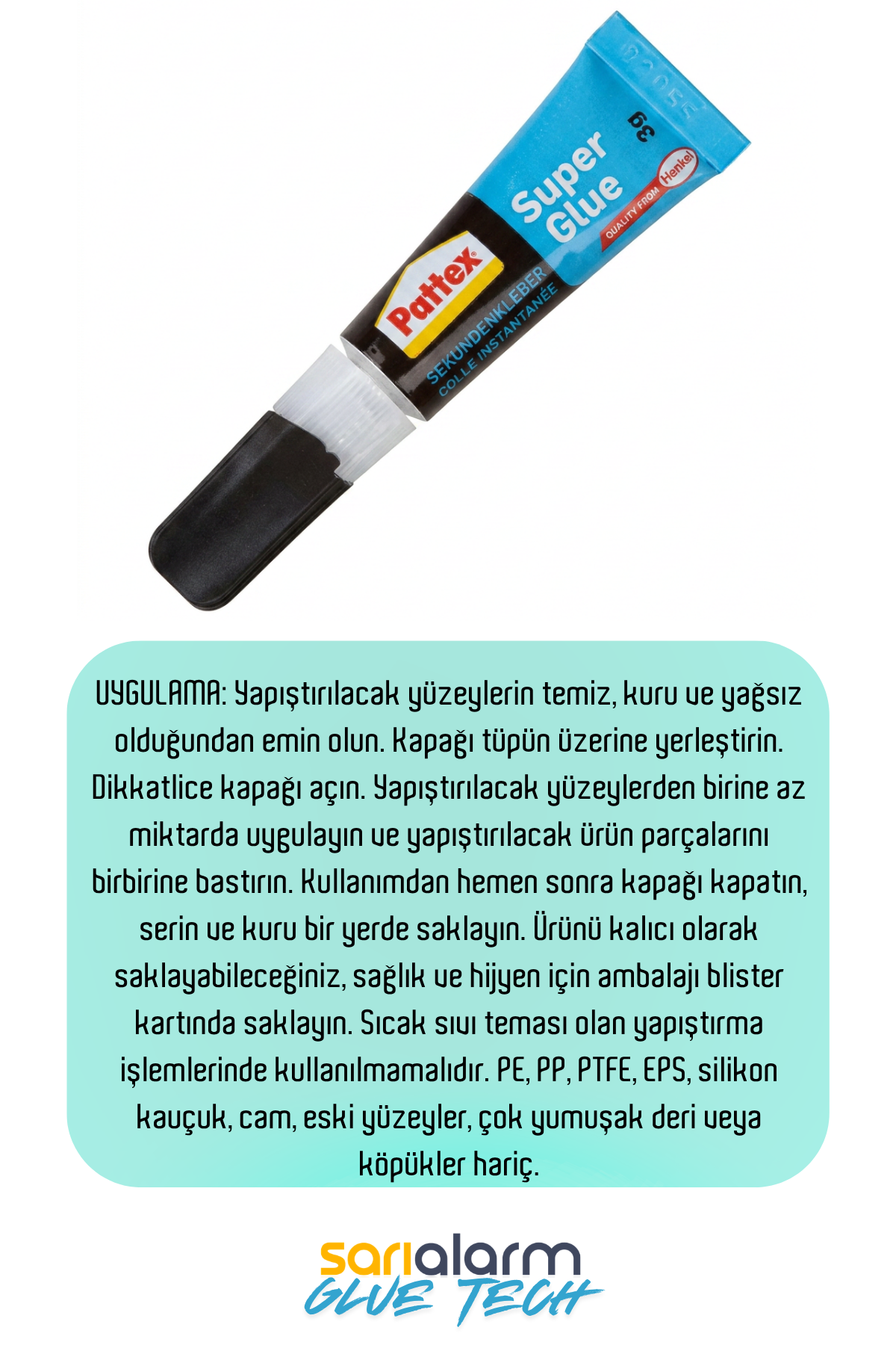 Pattex Ultra Jel Süper Japon Yapıştırıcı, 3 gr, Esnek ve Güçlü Yapışma, Çok Amaçlı - Görsel 3