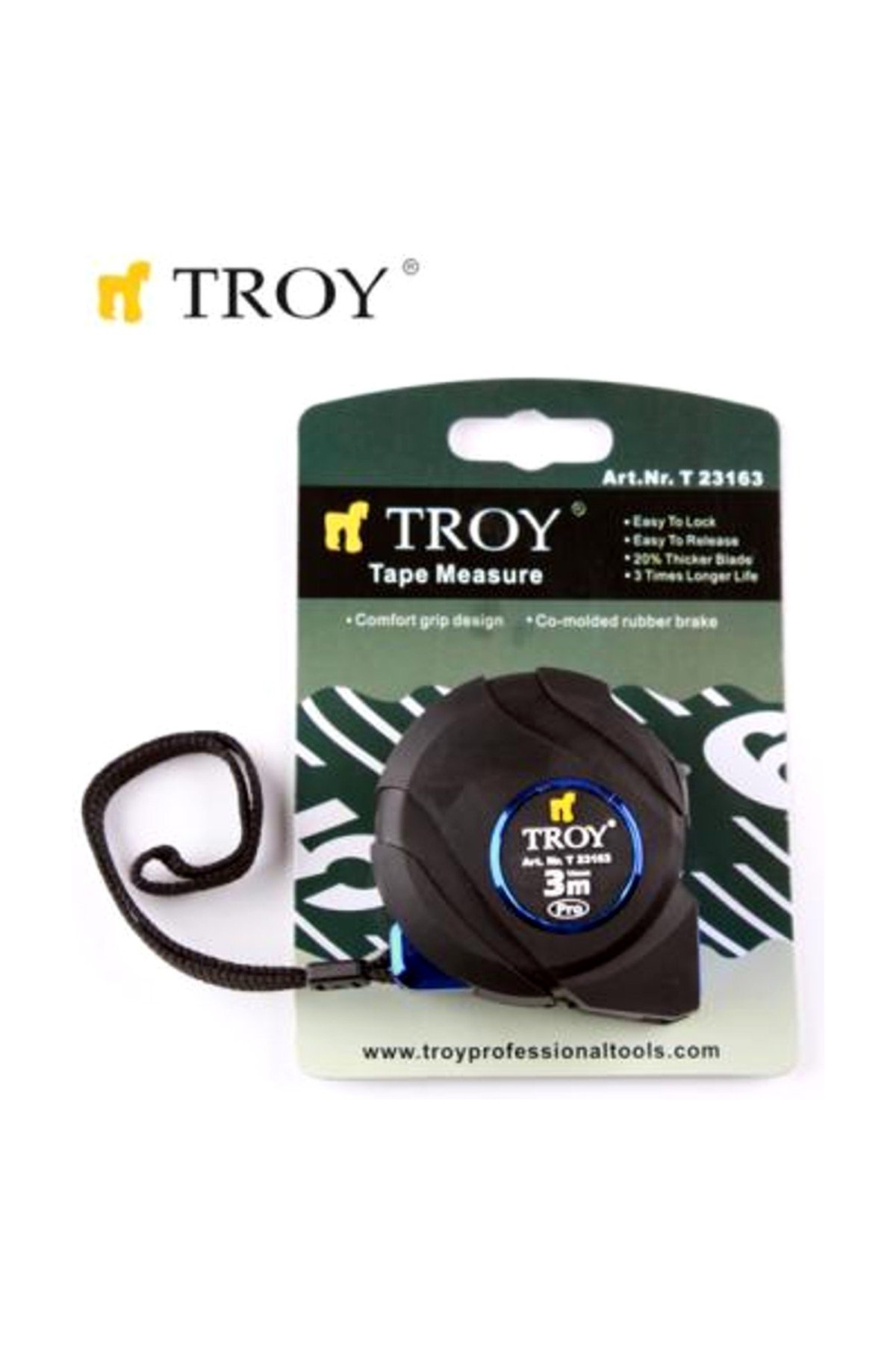 Troy 23165 Stoperli Şerit Metre 5m.x25mm.