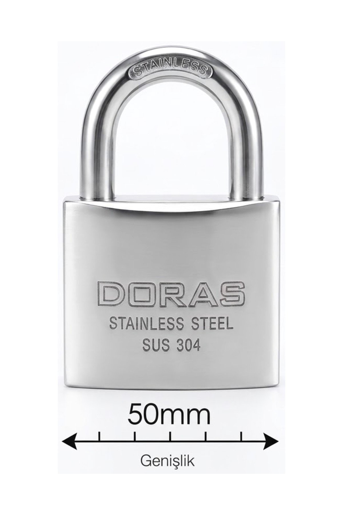 Doras Paslanmaz Asma Kilit 50mm.