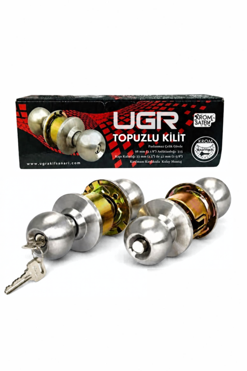 Ugr Otel Tipi Topuzlu Kilit Anahtarlı Saten Küre