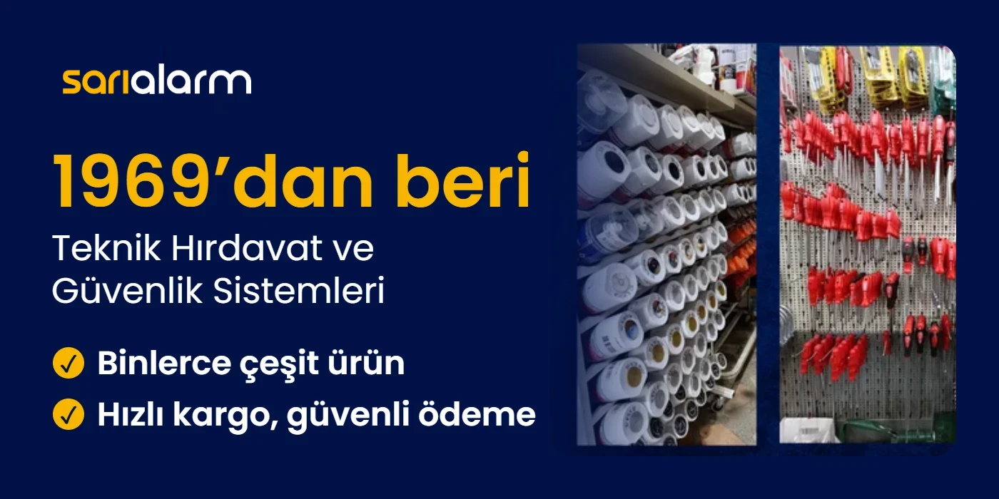 1969’dan beri Teknik Hırdavat ve Güvenlik Sistemleri – Sarı Alarm